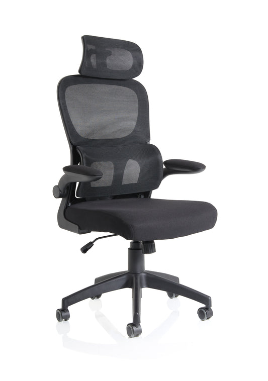 OE - Iris Task Operator Mesh Back Fabric Seat With Headrest