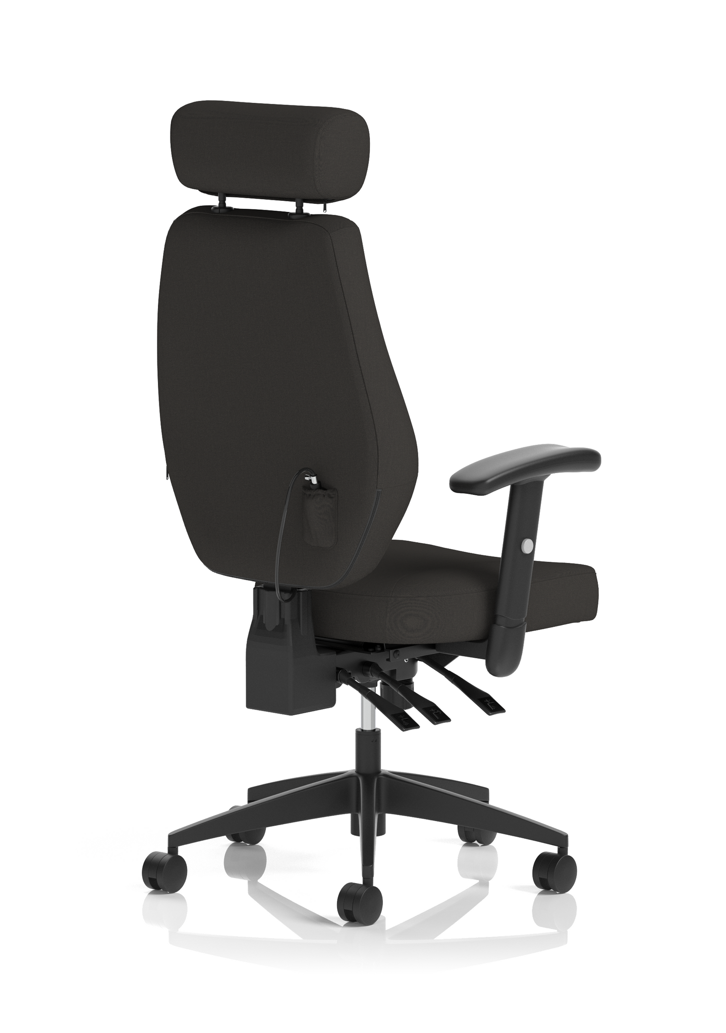 Nexus High Back Black Fabric Ergonomic Task Operator Office Chair with ...