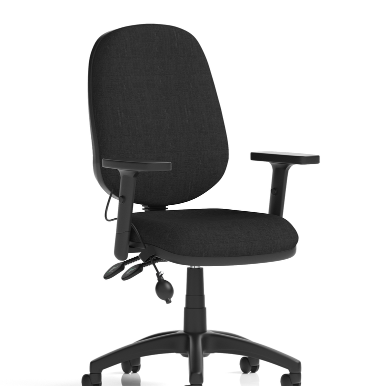 Eclipse Plus II Medium Back Task Operator Office Chair With Pump Lumbar