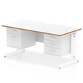  White & Natural Wood