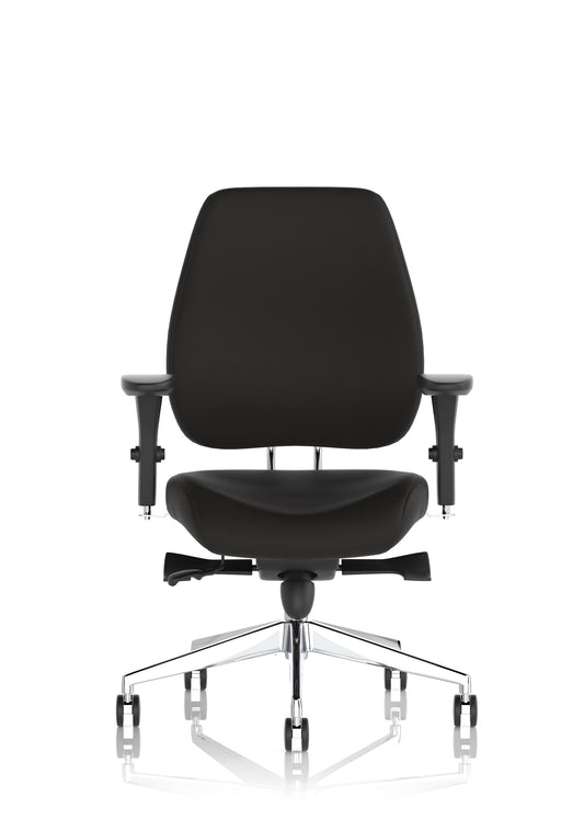 Chiro Plus High Back Ergonomic Posture Chair Black with Arms