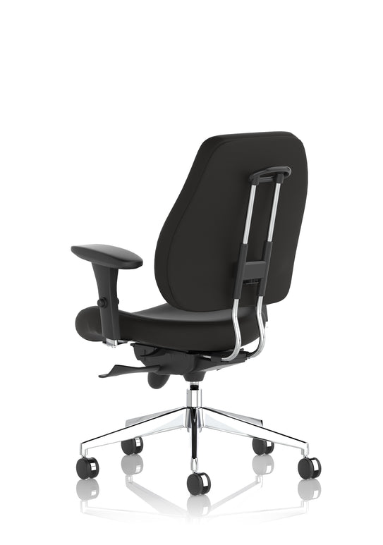 Chiro Plus High Back Ergonomic Posture Chair Black with Arms