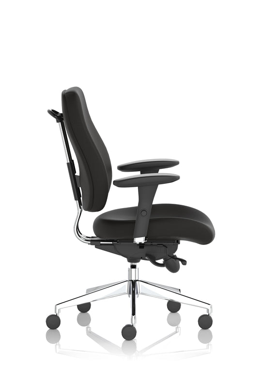 Chiro Plus High Back Ergonomic Posture Chair Black with Arms