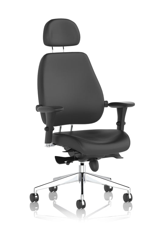 Chiro Plus Ultimate High Back Ergonomic Posture Chair with Arms and Headrest