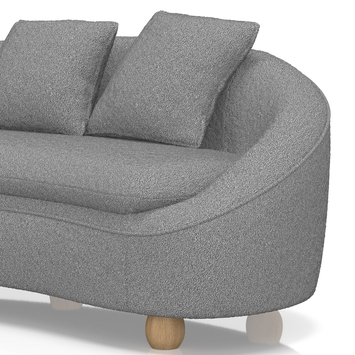 Mimi 3 Seater Curved Sofa