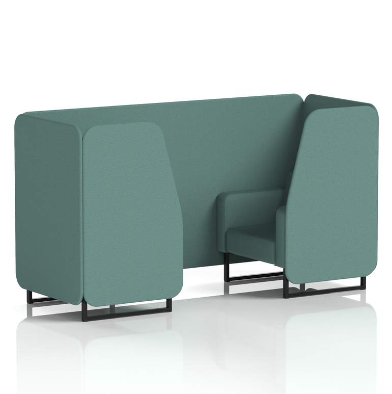 Brixworth Booth With Black Legs in Single Tone