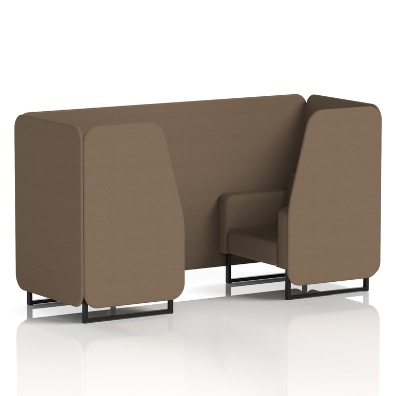 Brixworth Booth With Black Legs in Single Tone