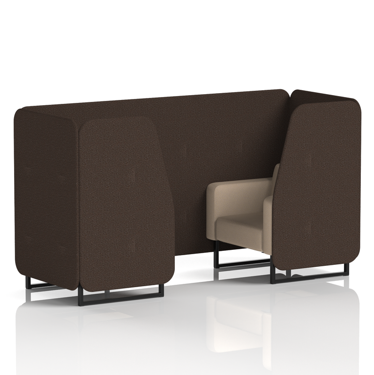 Brixworth Booth With Black Legs in Two Tone