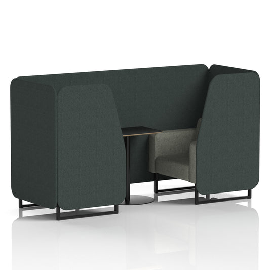 EE - Brixworth Booth With Black Table In Two Tone