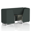  Rivet - Charcoal Panels And Vitreous Sofa
