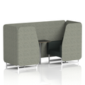  Rivet - Vitreous Panels And Charcoal Sofa