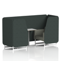  Rivet - Charcoal Panels And Vitreous Sofa