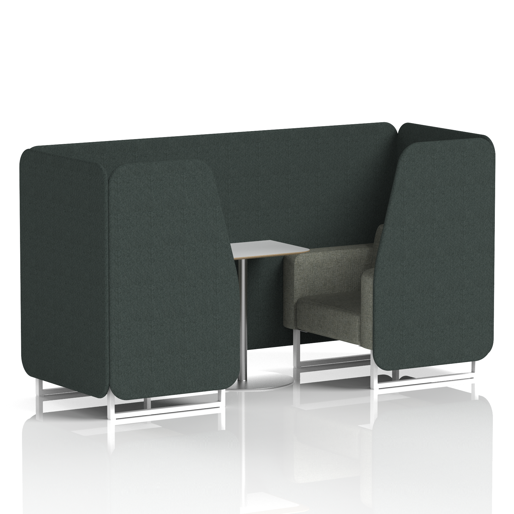 Brixworth Booth With White Table In Two Tone