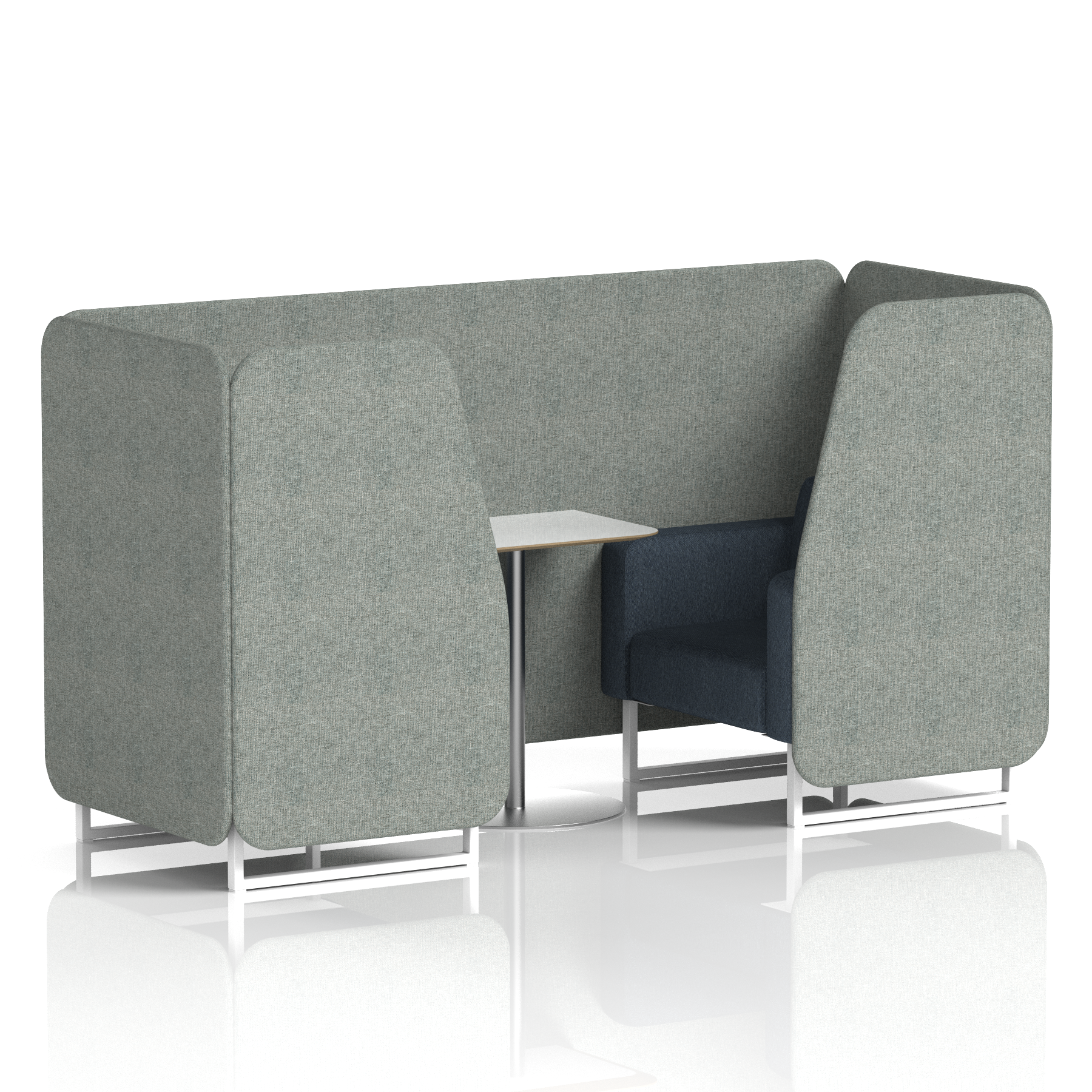 Brixworth Booth With White Table In Two Tone