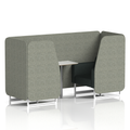  Rivet - Vitreous Panels And Charcoal Sofa
