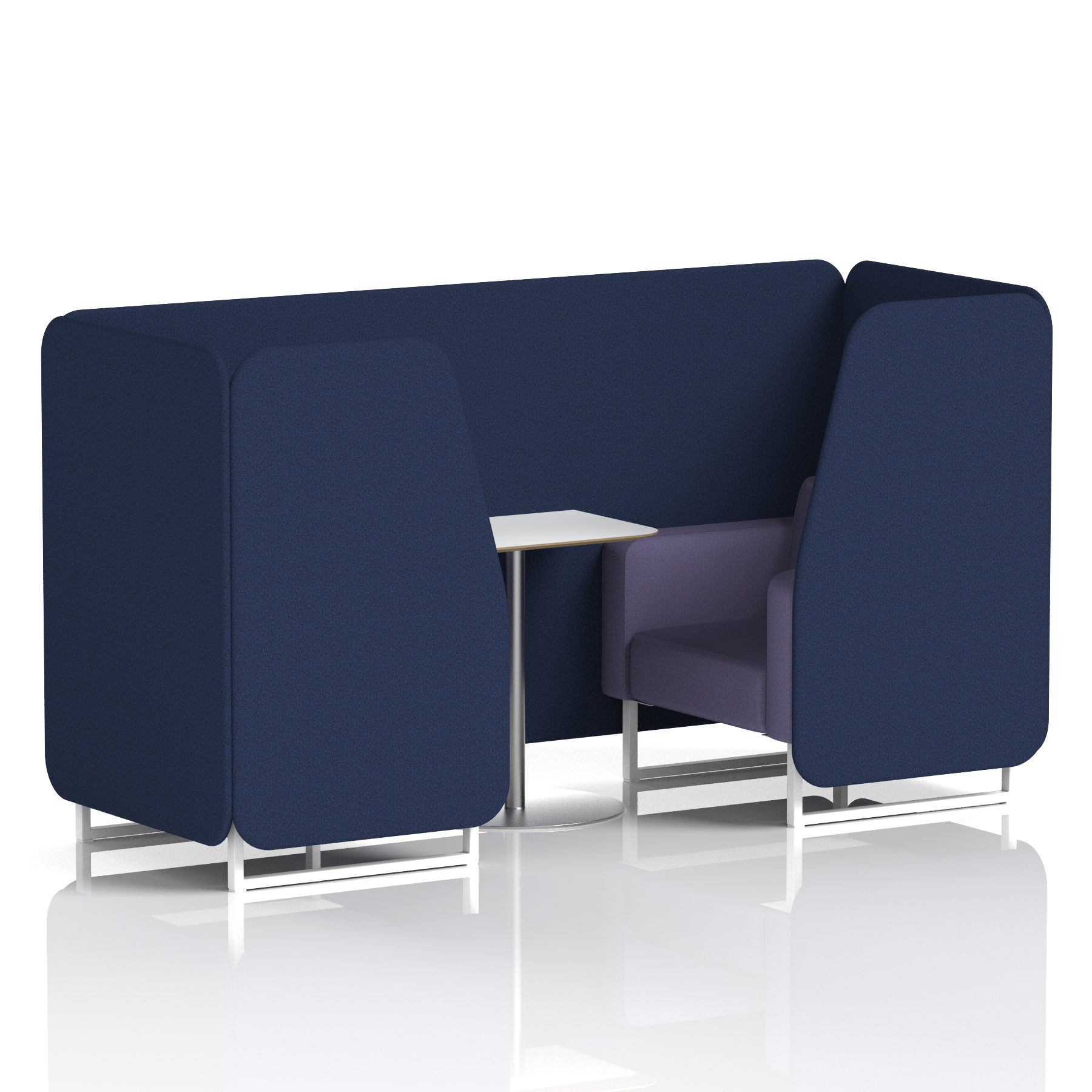 Brixworth Booth With White Table In Two Tone