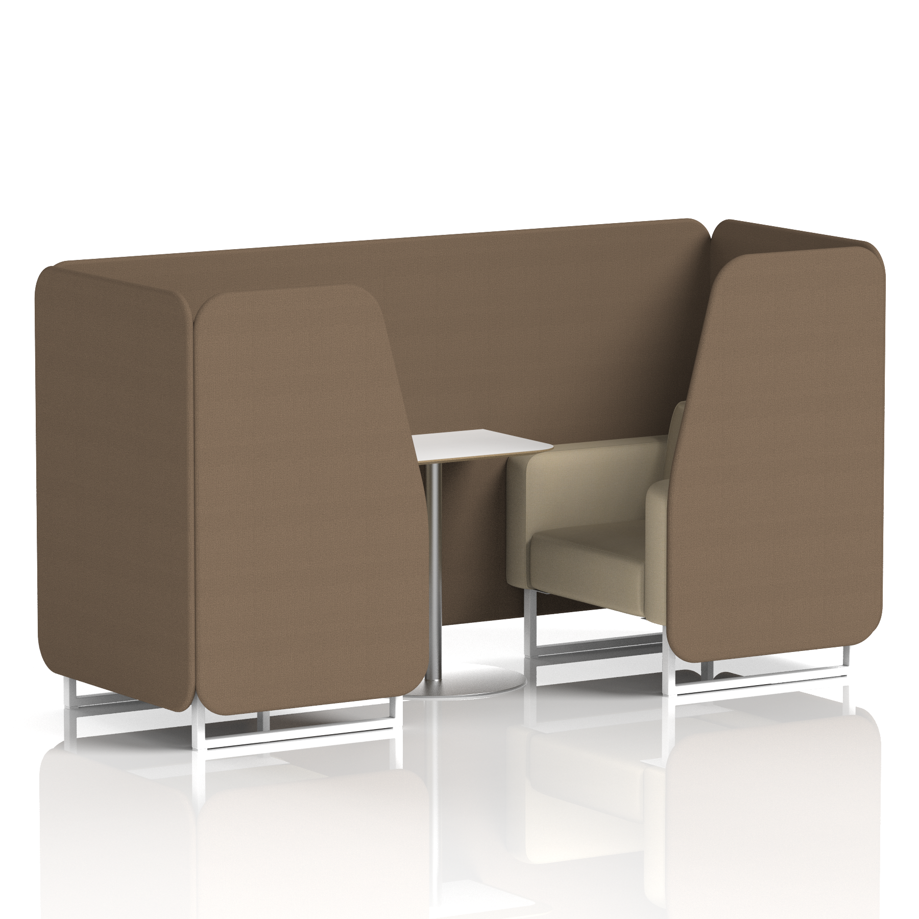 Brixworth Booth With White Table In Two Tone