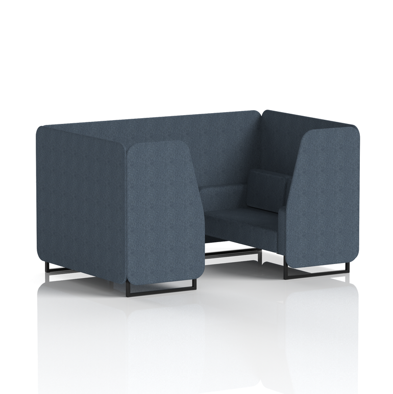 Brixworth Booth With Black Legs in Single Tone