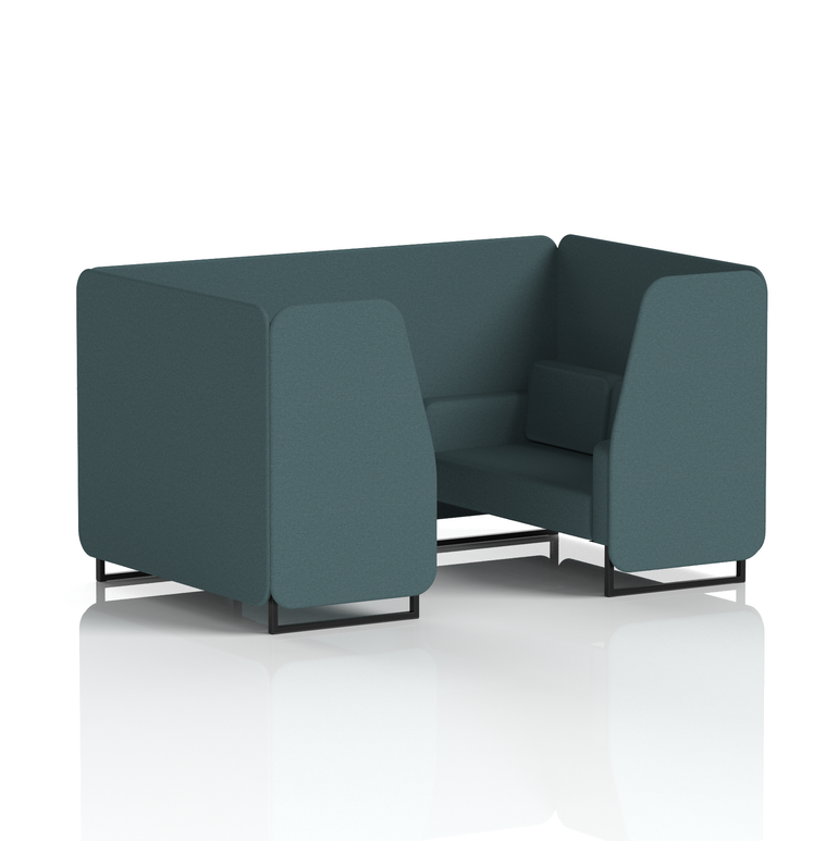 Brixworth Booth With Black Legs in Single Tone