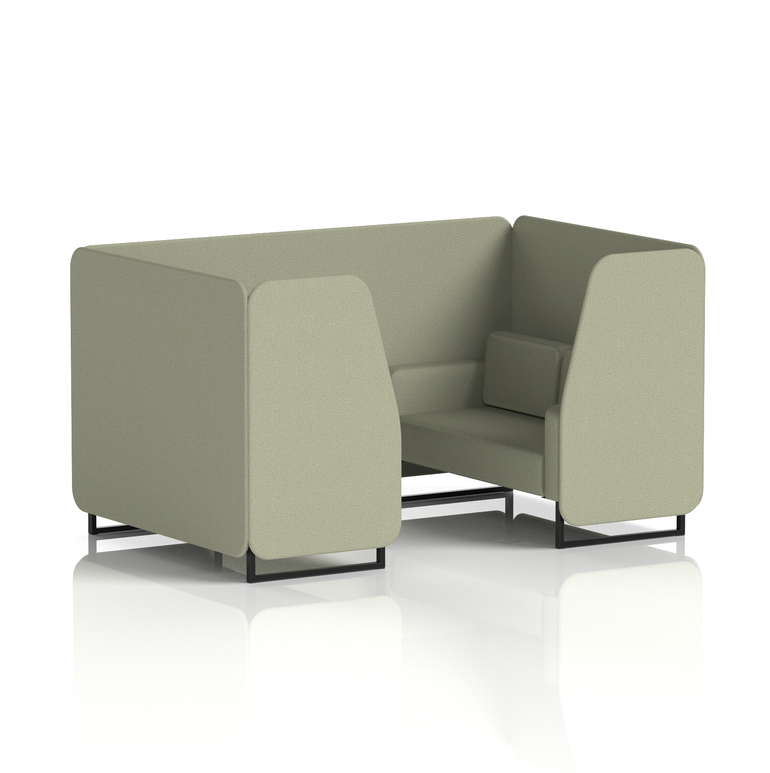 Brixworth Booth With Black Legs in Single Tone