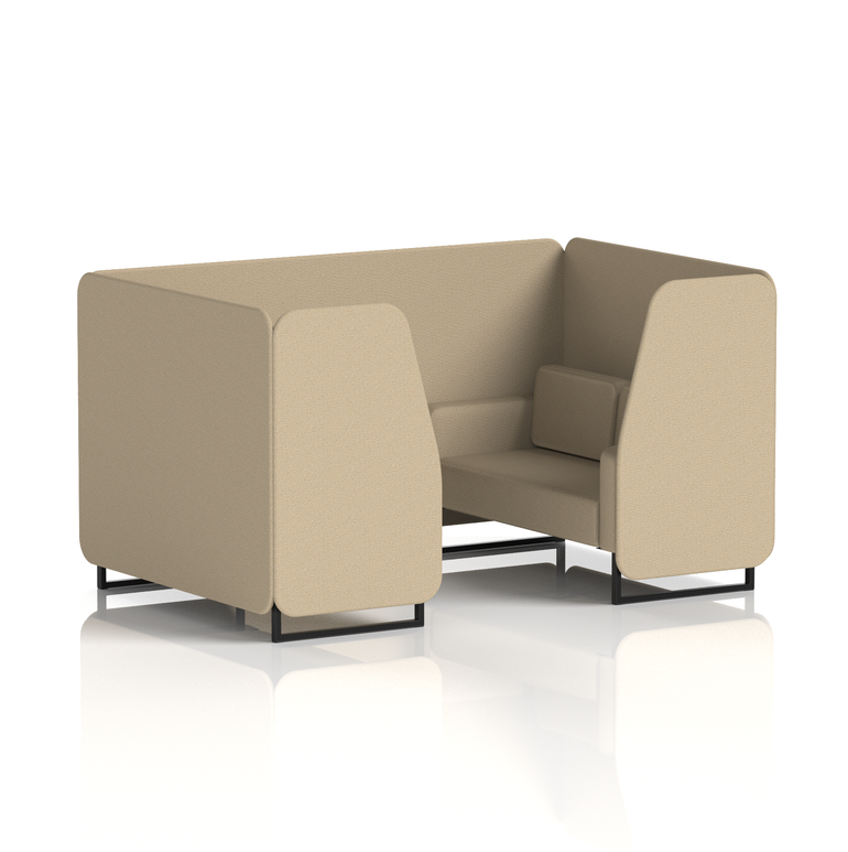 Brixworth Booth With Black Legs in Single Tone