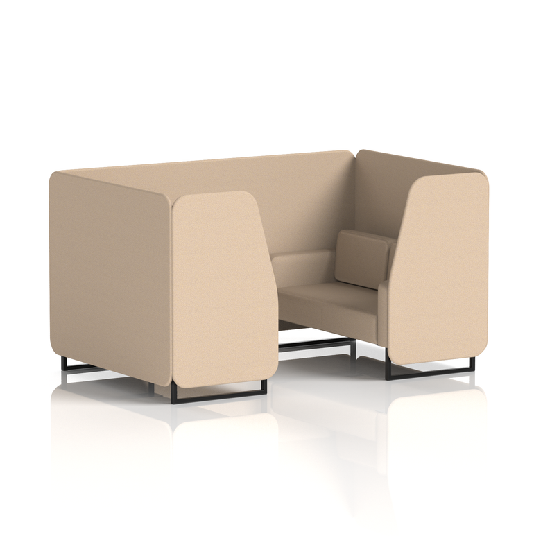 Brixworth Booth With Black Legs in Single Tone
