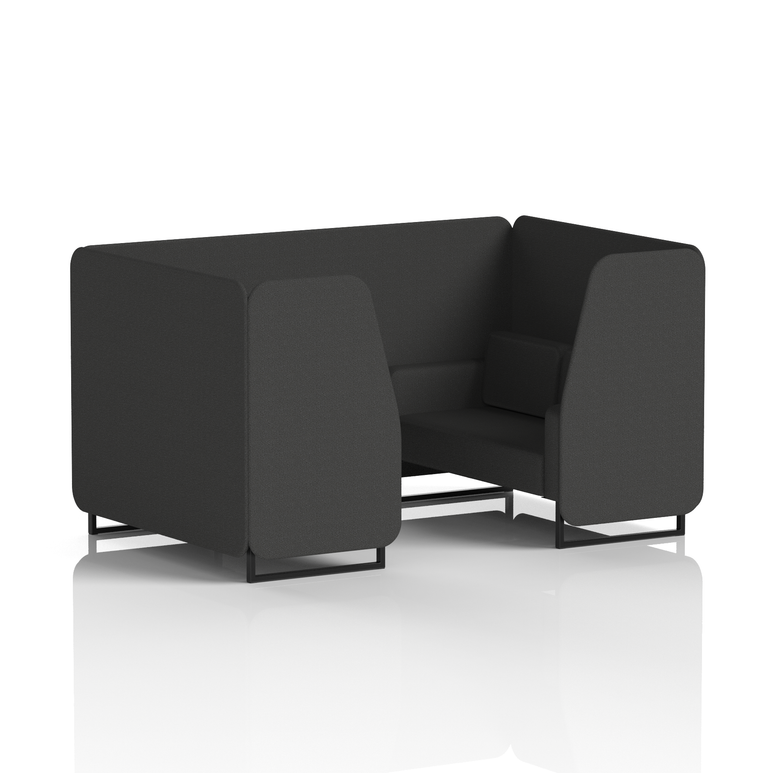 Brixworth Booth With Black Legs in Single Tone