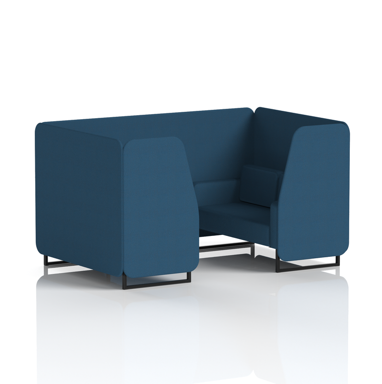 Brixworth Booth With Black Legs in Single Tone