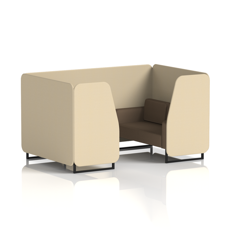 Brixworth Booth With Black Legs in Two Tone