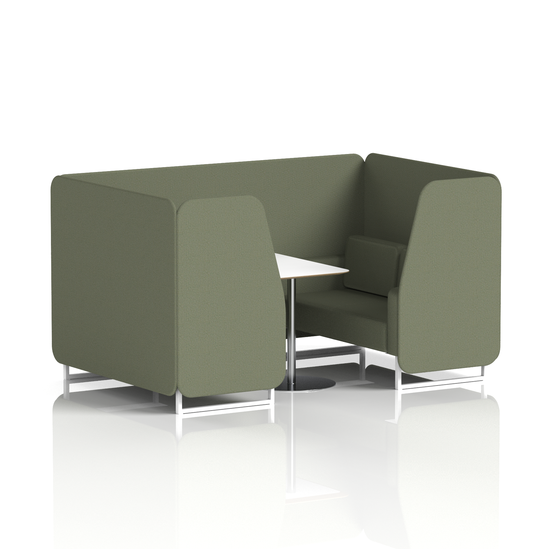 Brixworth Booth With White Table In Single Tone