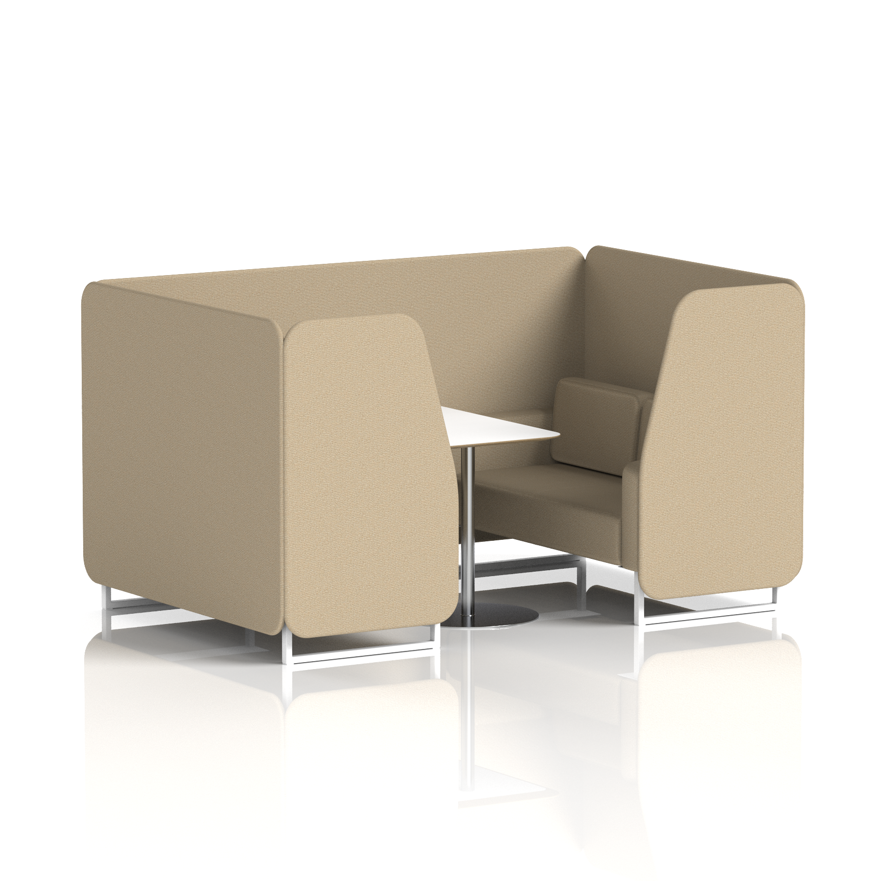 Brixworth Booth With White Table In Single Tone