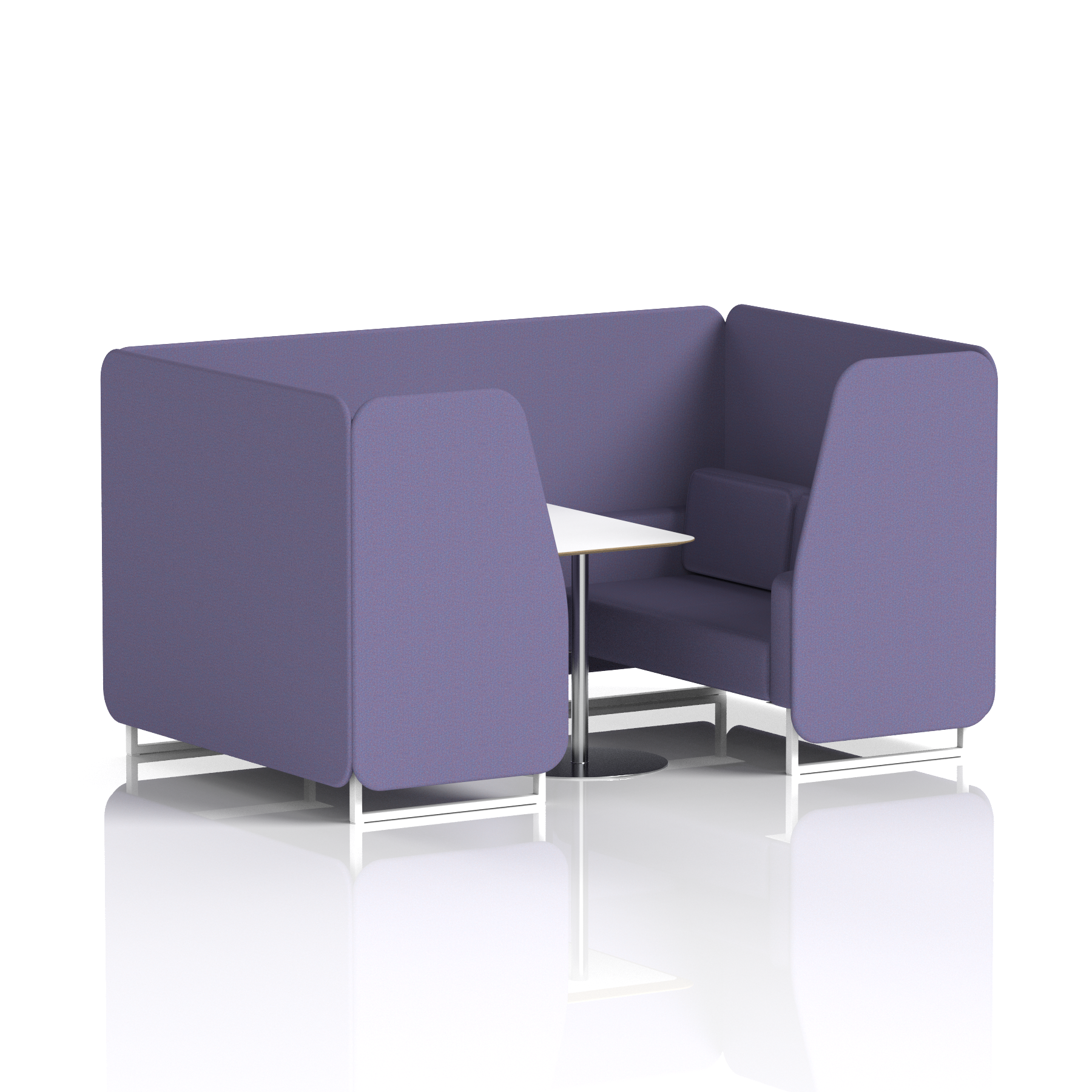 Brixworth Booth With White Table In Single Tone