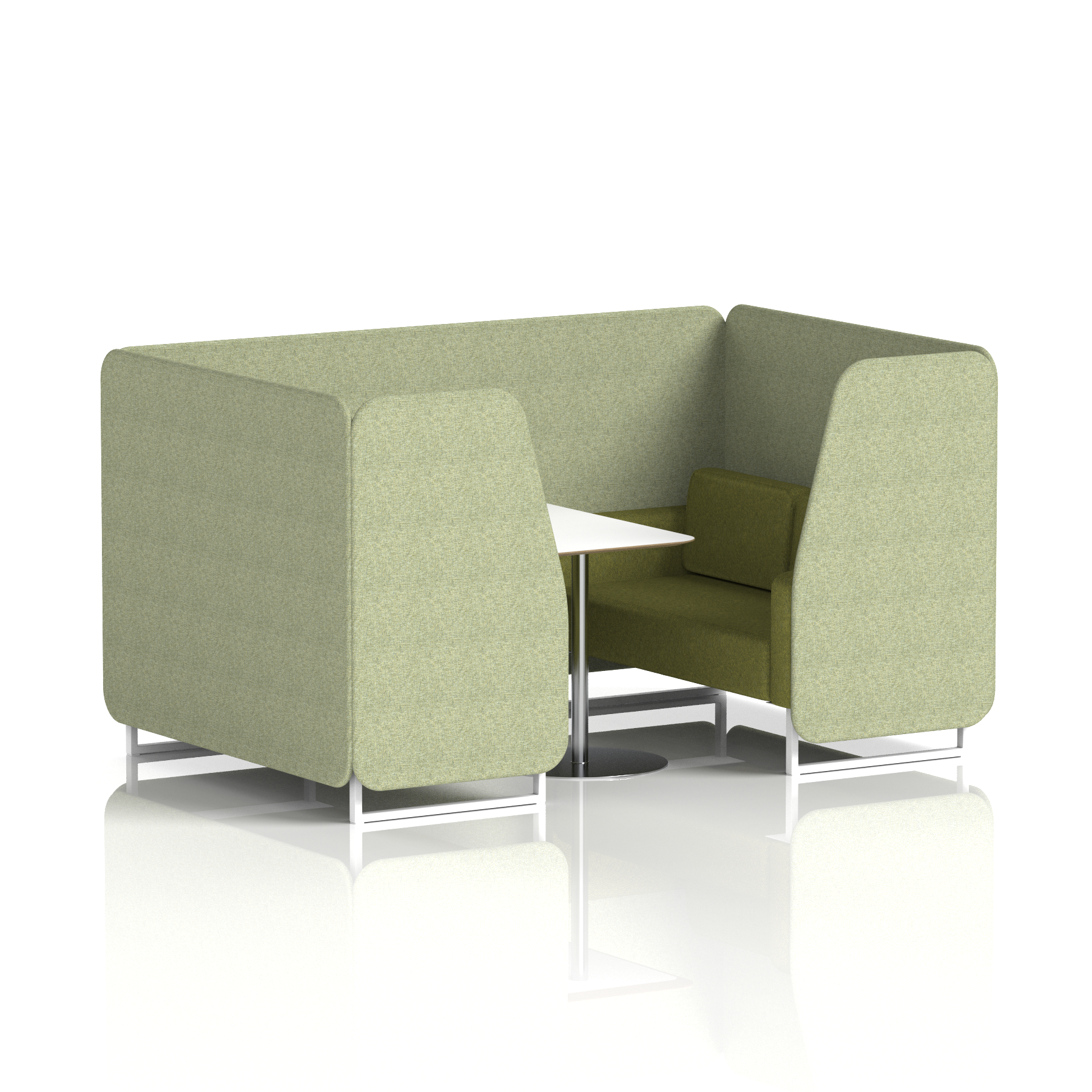 Brixworth Booth With White Table In Two Tone