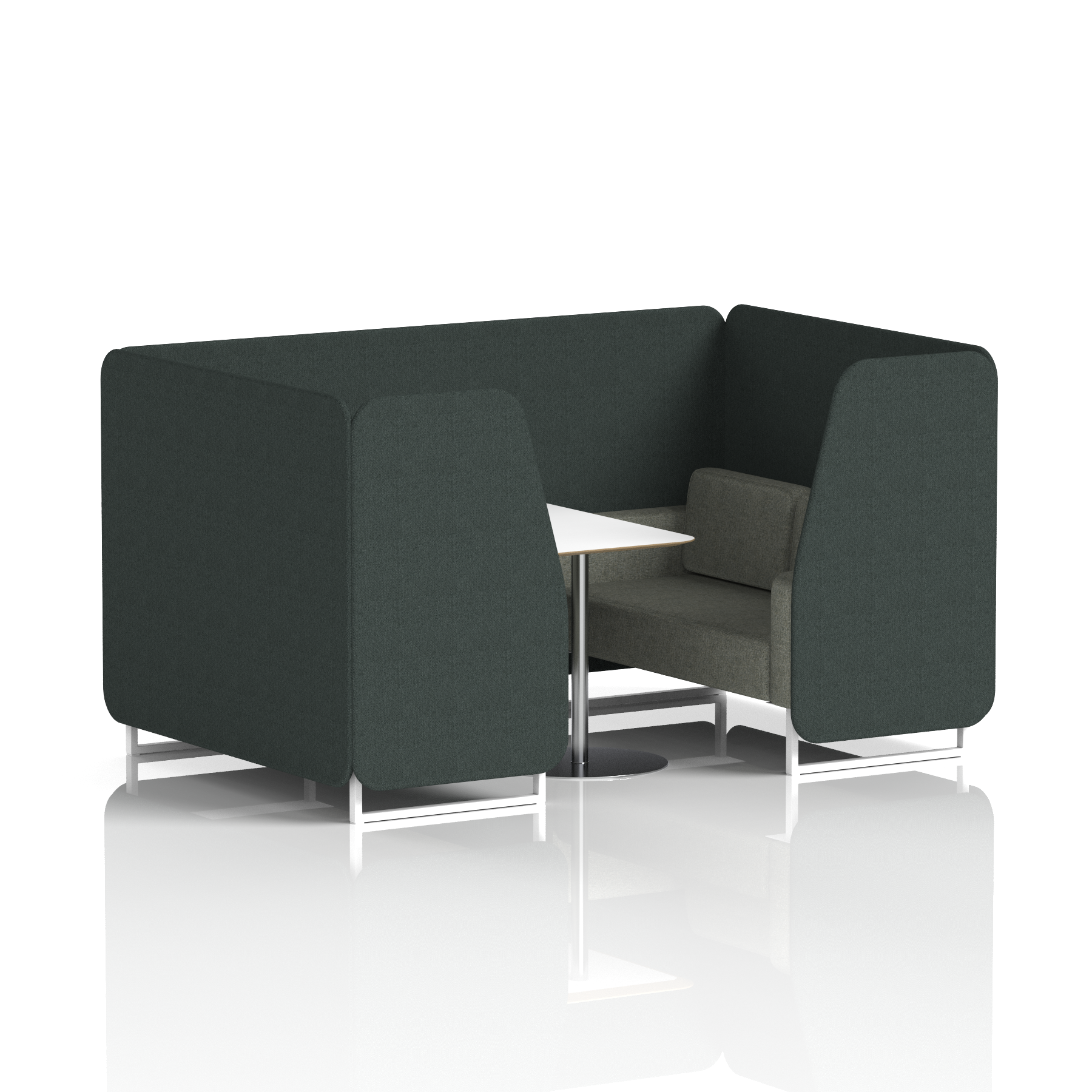 Brixworth Booth With White Table In Two Tone