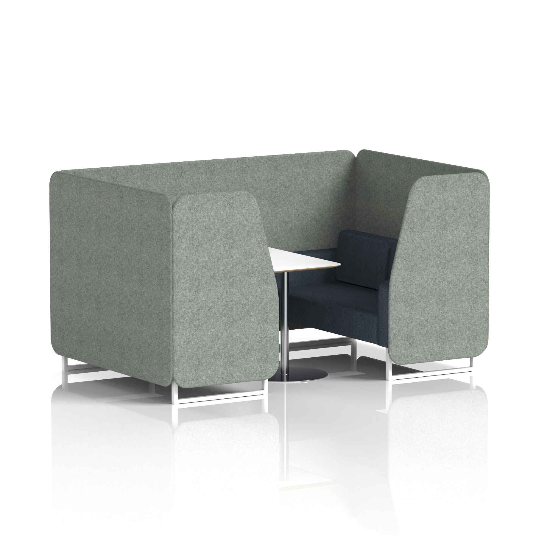 Brixworth Booth With White Table In Two Tone