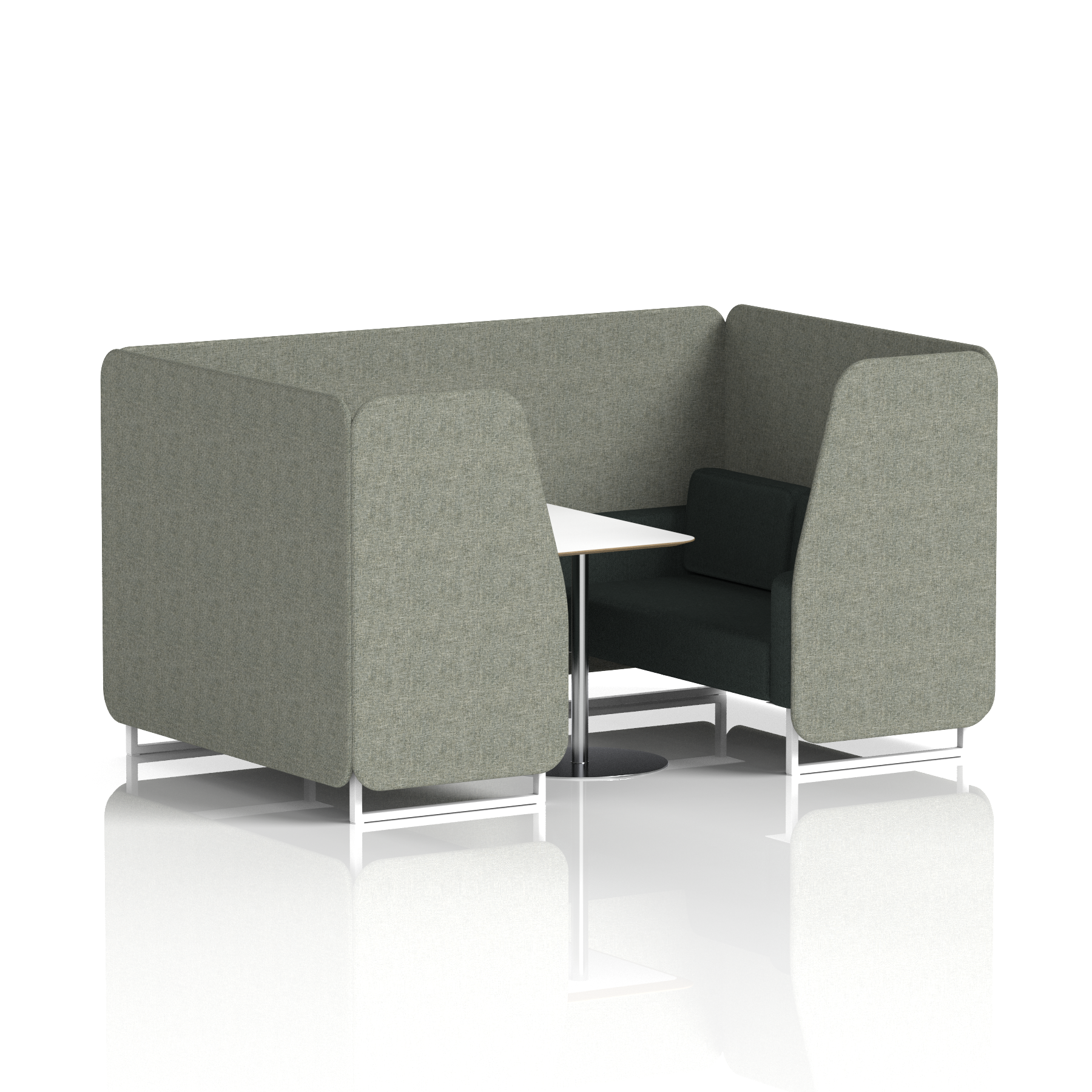 Brixworth Booth With White Table In Two Tone