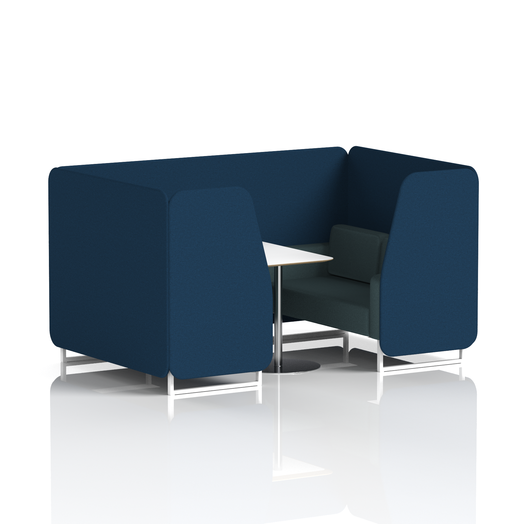 Brixworth Booth With White Table In Two Tone