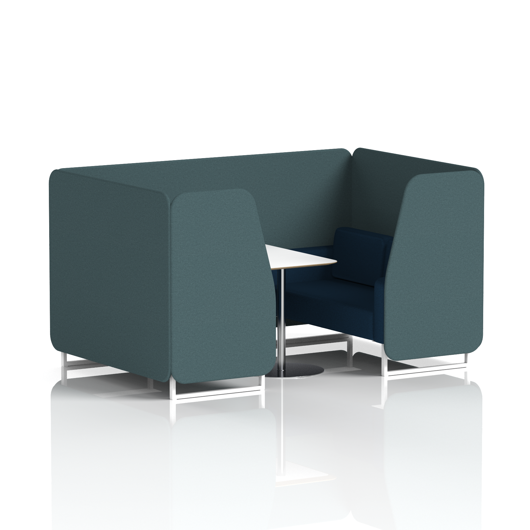 Brixworth Booth With White Table In Two Tone