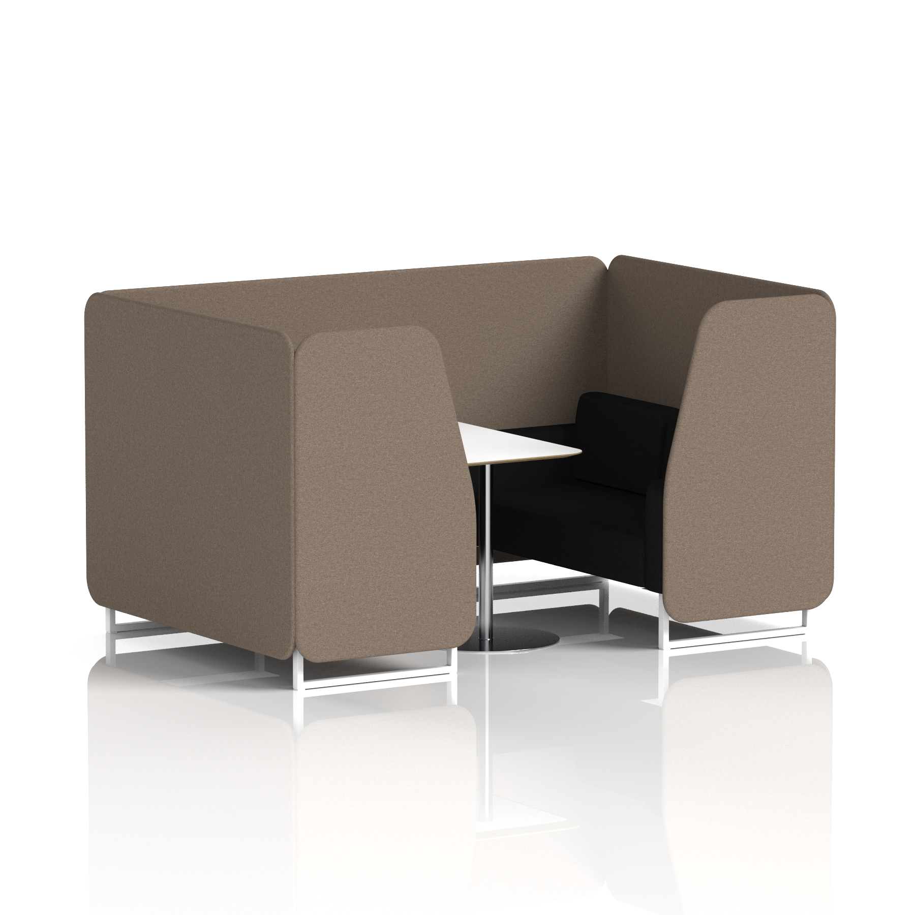 Brixworth Booth With White Table In Two Tone