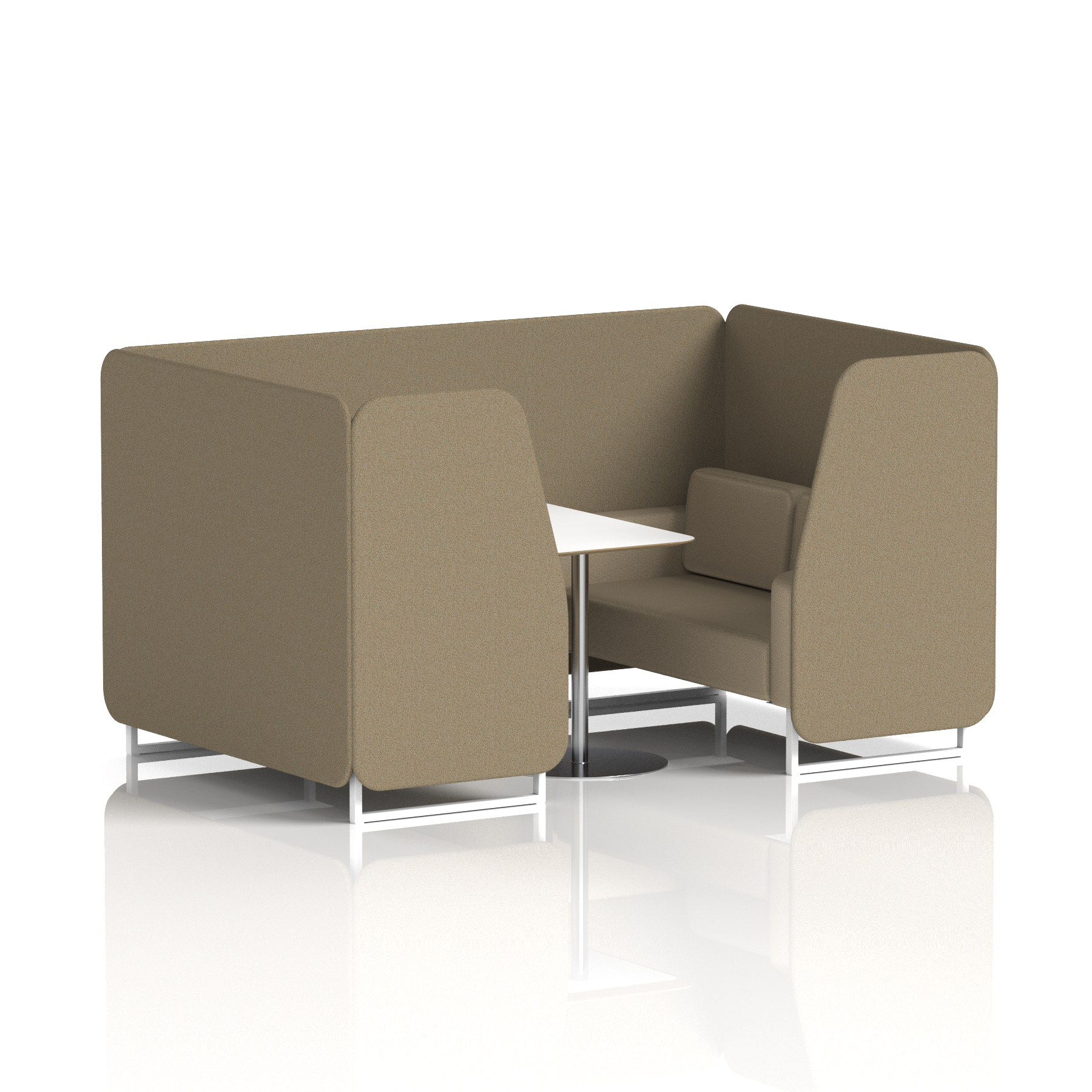 Brixworth Booth With White Table In Two Tone
