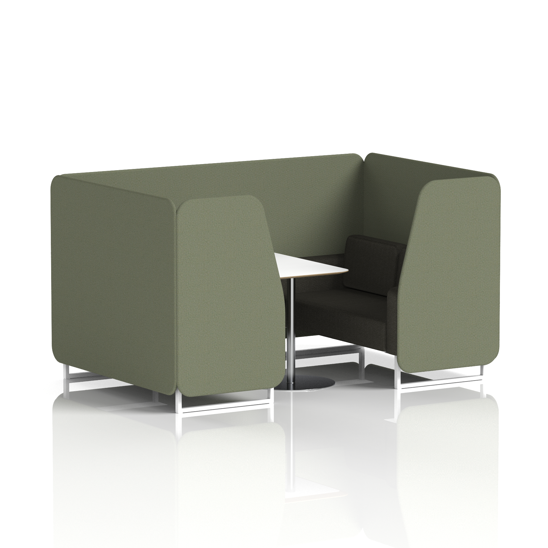 Brixworth Booth With White Table In Two Tone