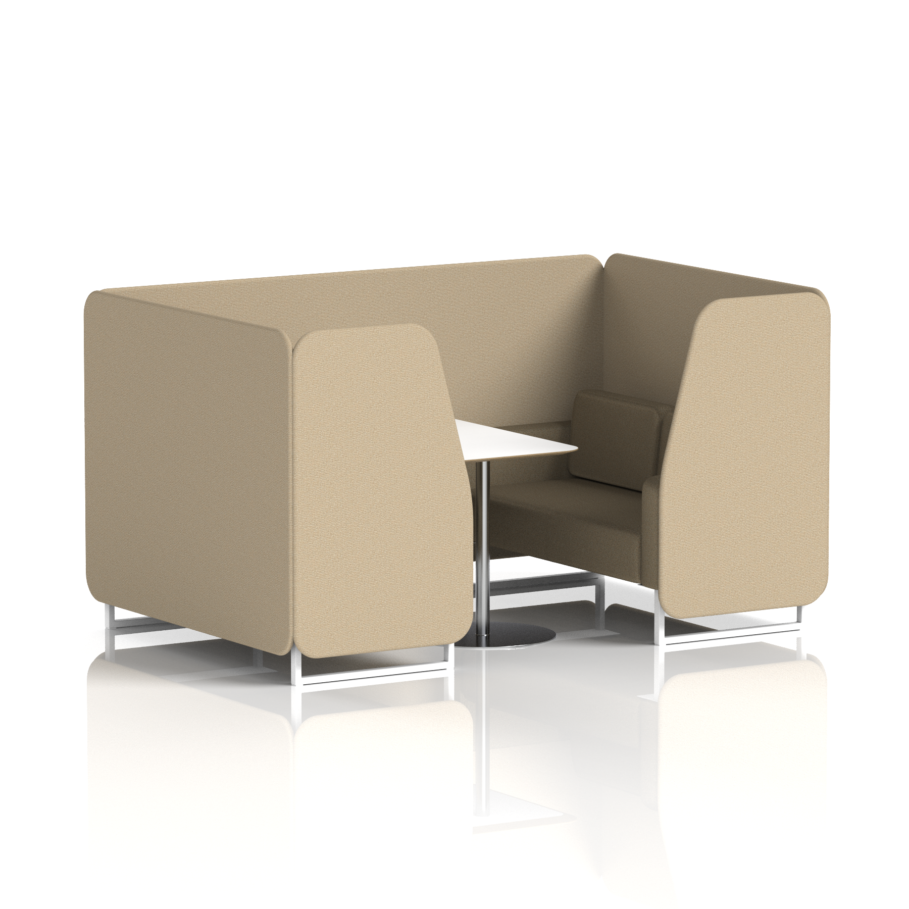 Brixworth Booth With White Table In Two Tone