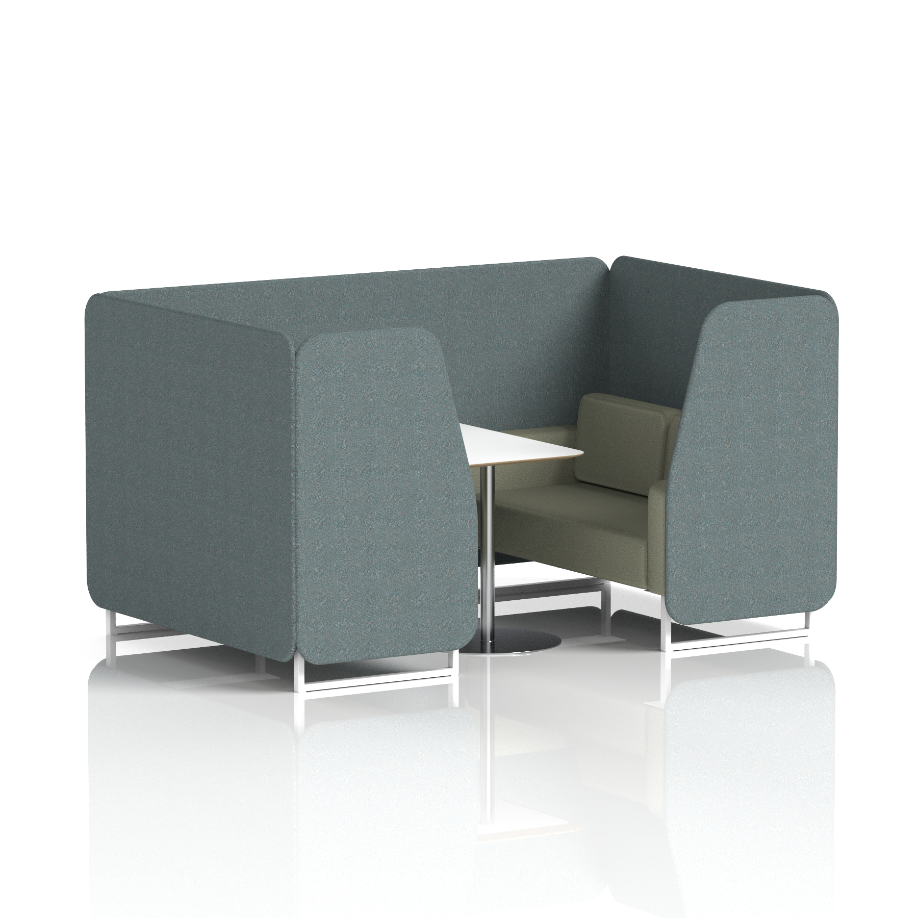 Brixworth Booth With White Table In Two Tone