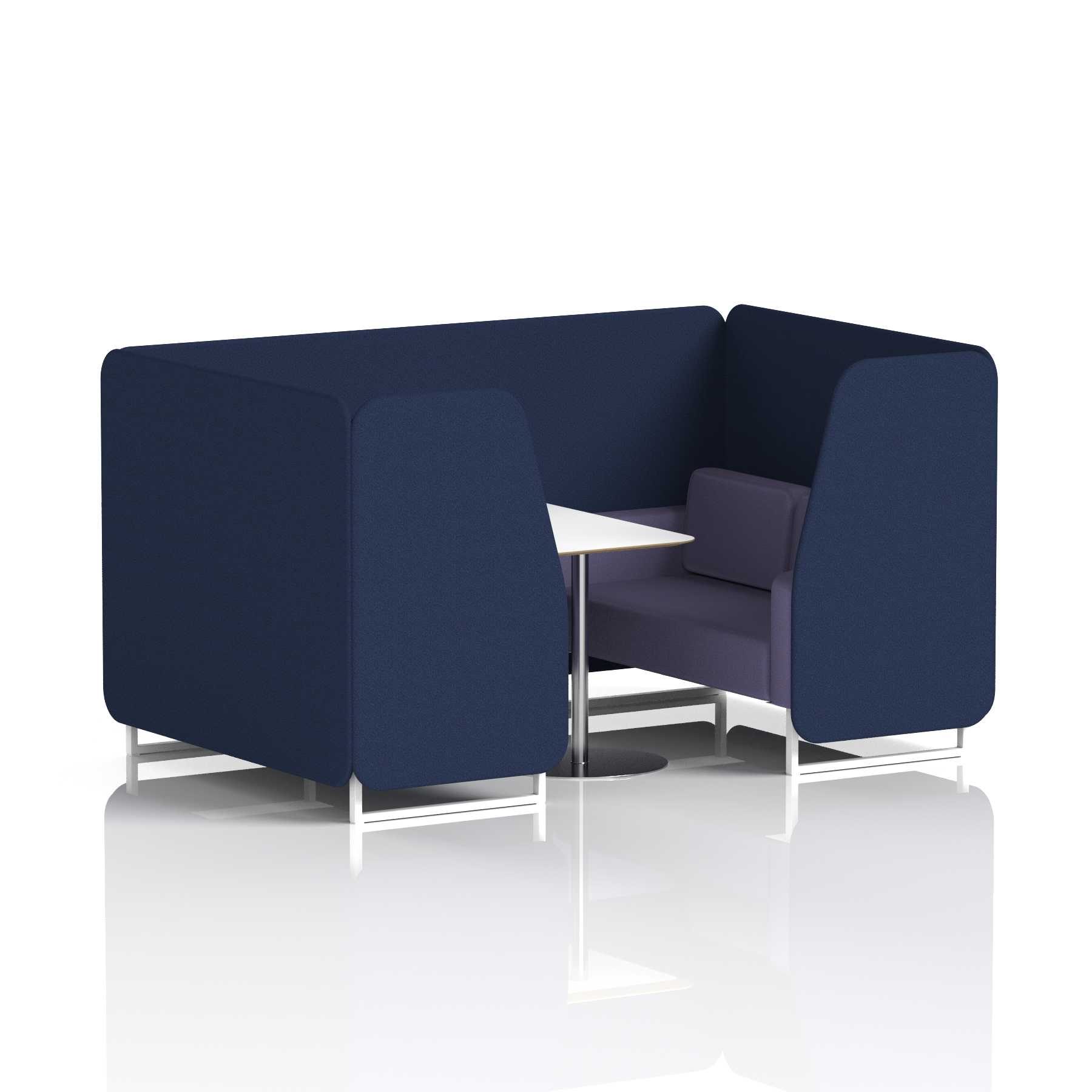 Brixworth Booth With White Table In Two Tone