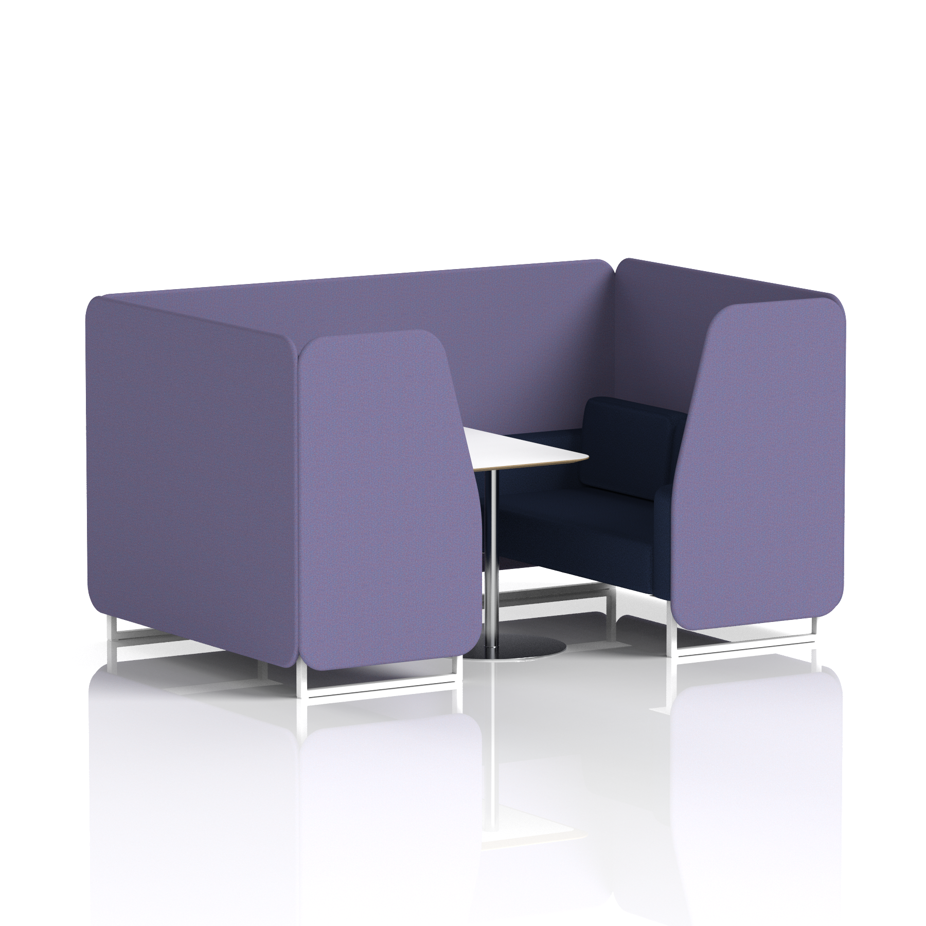 Brixworth Booth With White Table In Two Tone