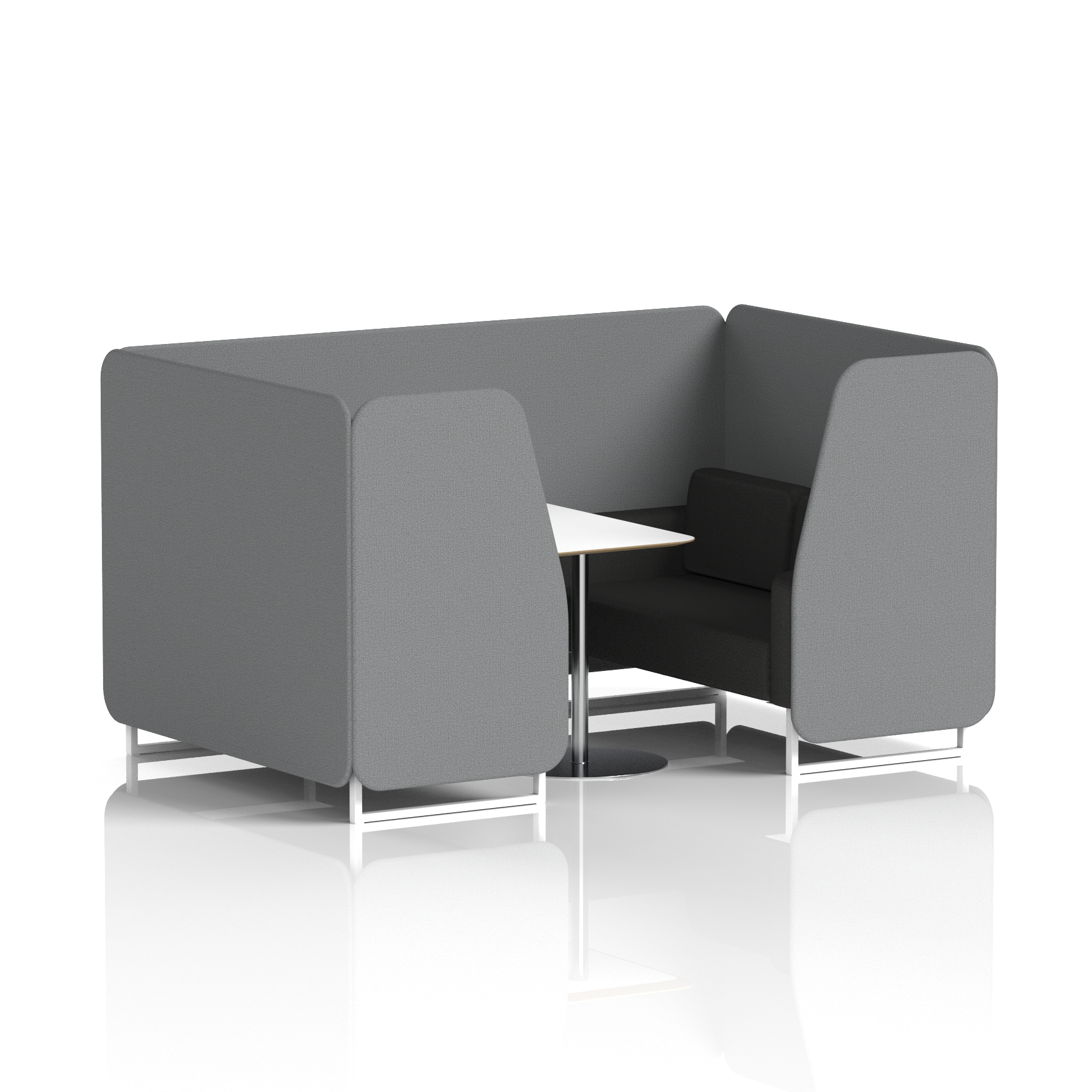 Brixworth Booth With White Table In Two Tone