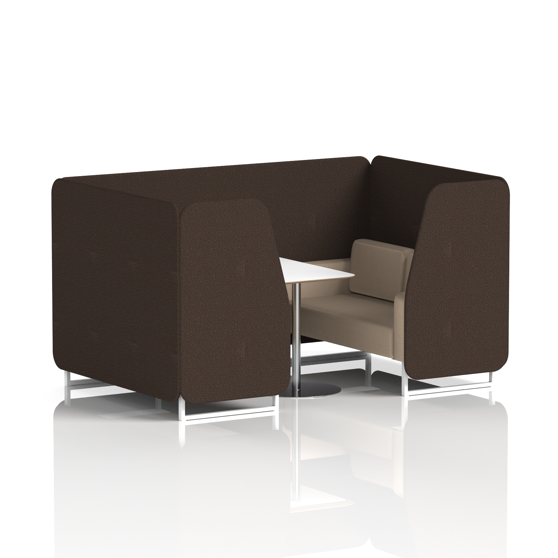 Brixworth Booth With White Table In Two Tone
