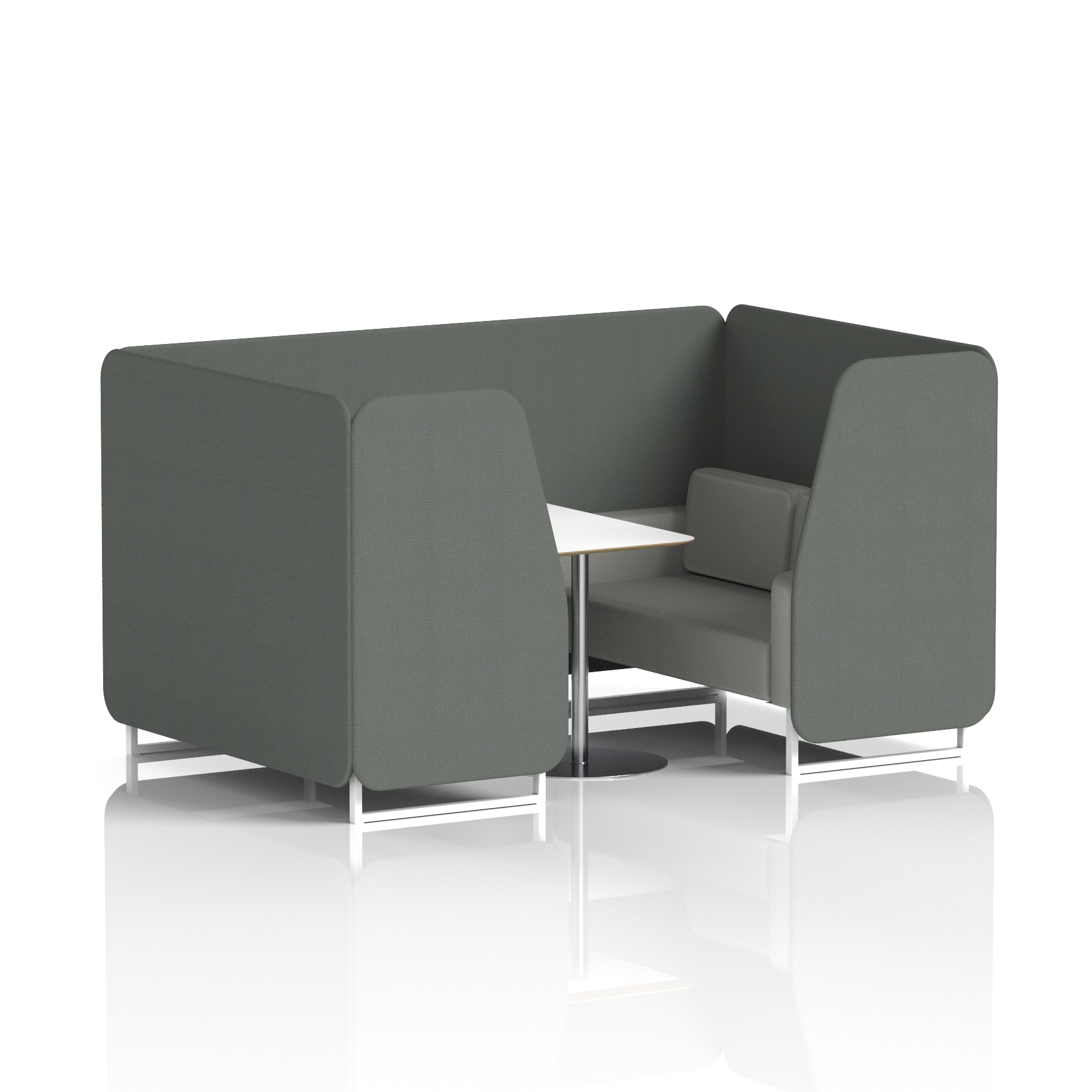 Brixworth Booth With White Table In Two Tone