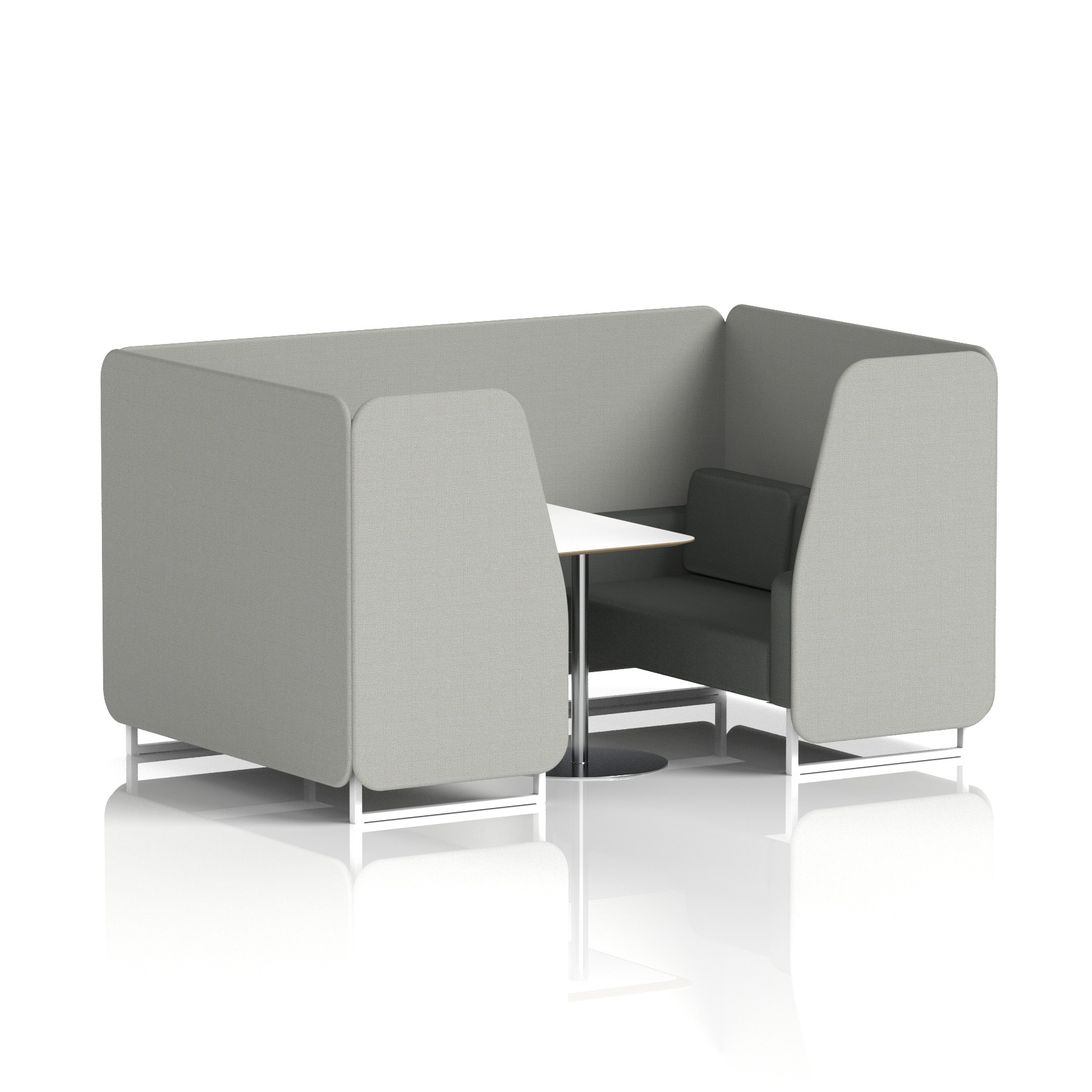 Brixworth Booth With White Table In Two Tone