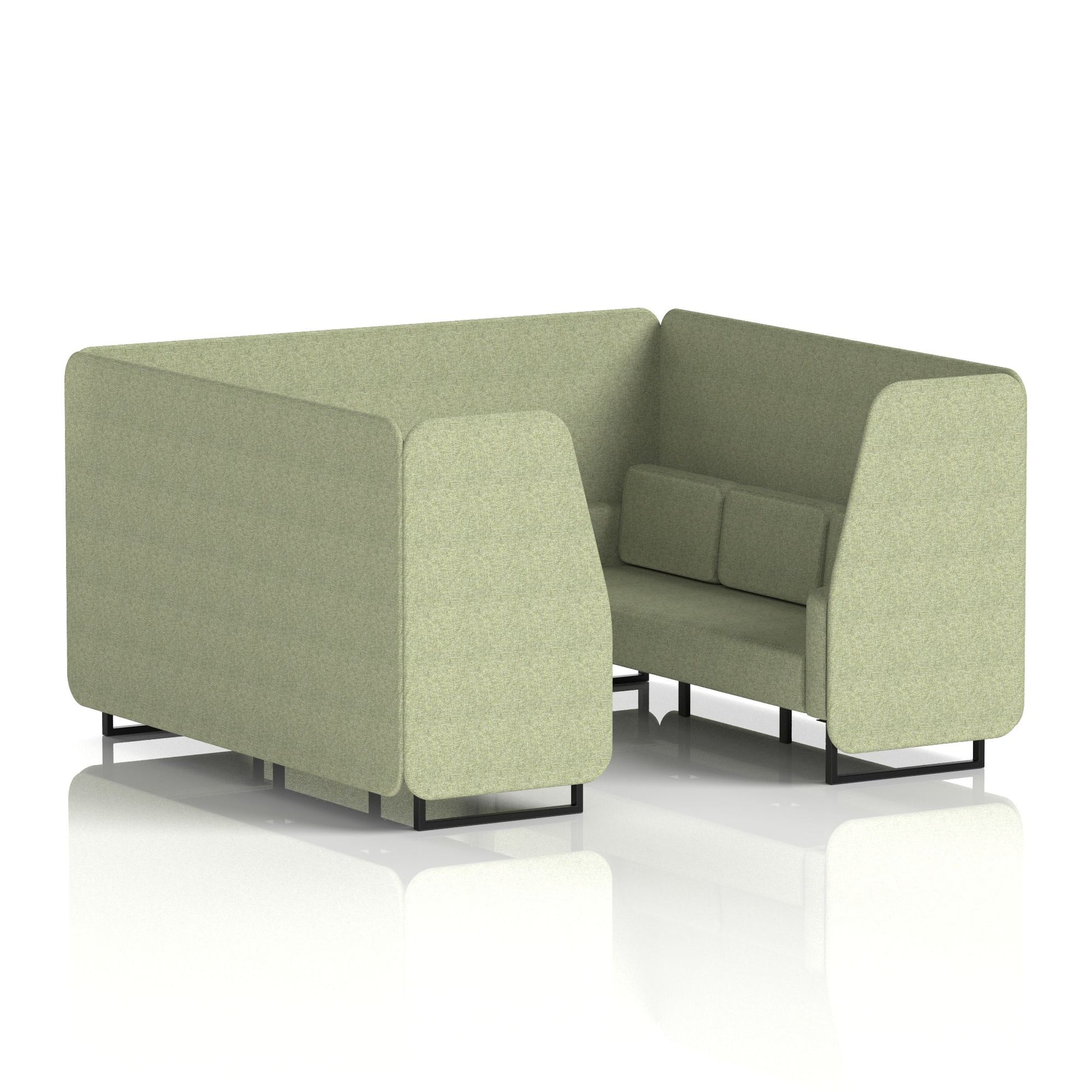 Brixworth Booth With Black Legs in Single Tone